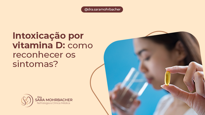 Mulher segura um copo de água e cápsula amarela de suplemento ou vitamina, preparando-se para ingerir o comprimido.